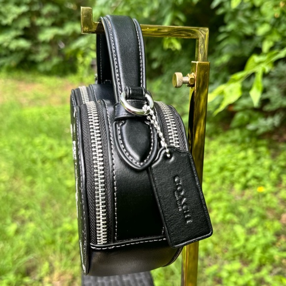 Coach Heart Crossbody Bag With Bow Print - Picture 5 of 14